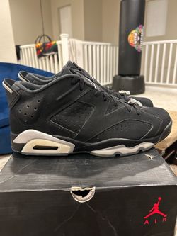 Air Jordan 6 Low Black Silver 2015 Size 11