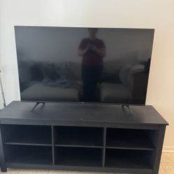 Entertainment Stand With Storage Spaces 