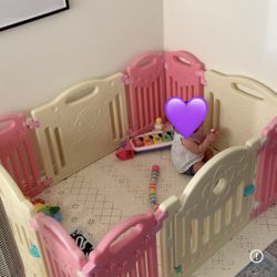 Baby Playpen 23 Panels With 4 Gates Play Pen