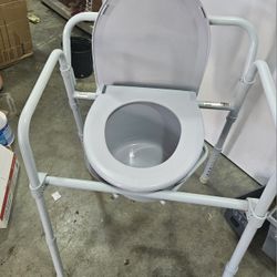 Drive Medical Folding Steel Bedside Commode