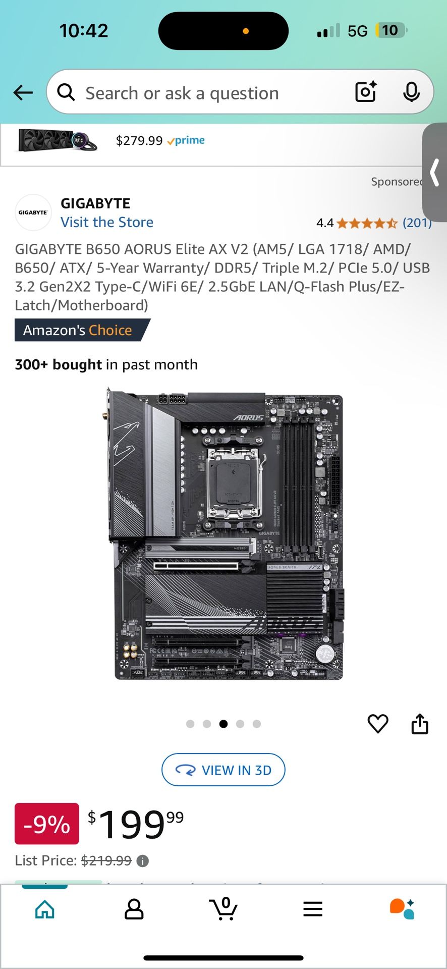 Aorus B650 Elite Ax Black ATX