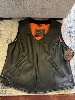 Women’s leather vest