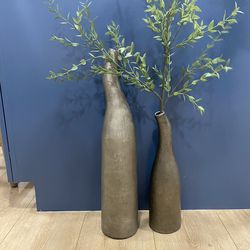 Tall  Vases  22” & 15”