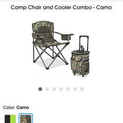 Combo Camping Chair And Rolling Cooler