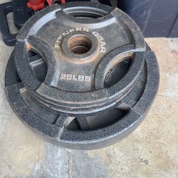 140 Lbs Of Olympic Size Weights 