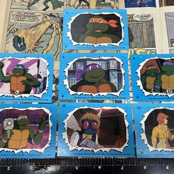 Teenage Mutant Ninja Turtles TMNT Trading Cards, 88 2nd Series And Stickers 
