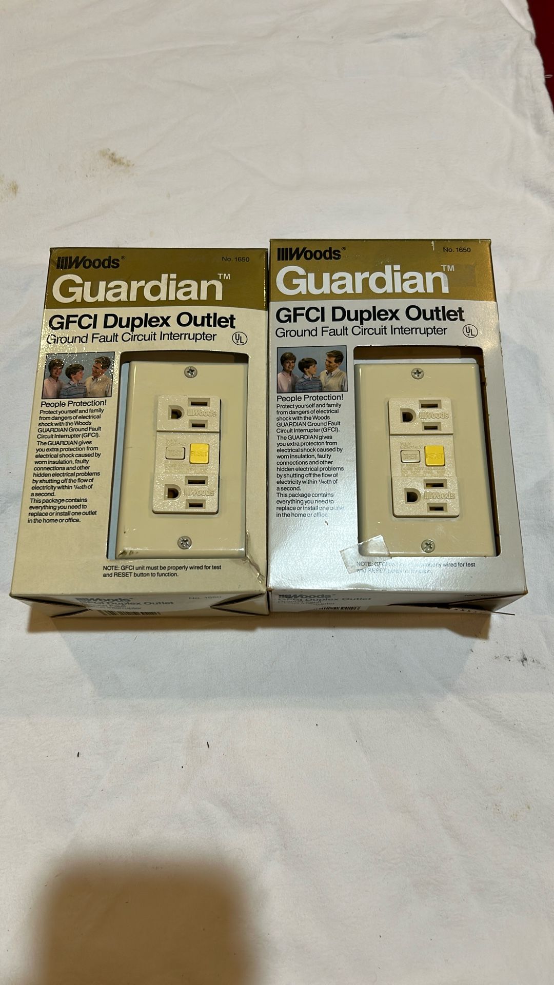Two GFCI Ground Fault, Circuit Interrupter