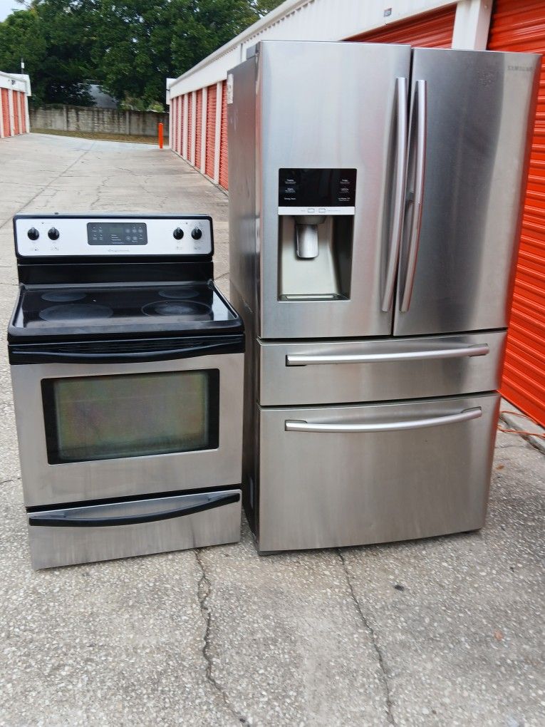 Fridge Samsung Stove Frigidaire Stainls Steell