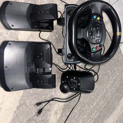 Steering Wheel Car Simulation 