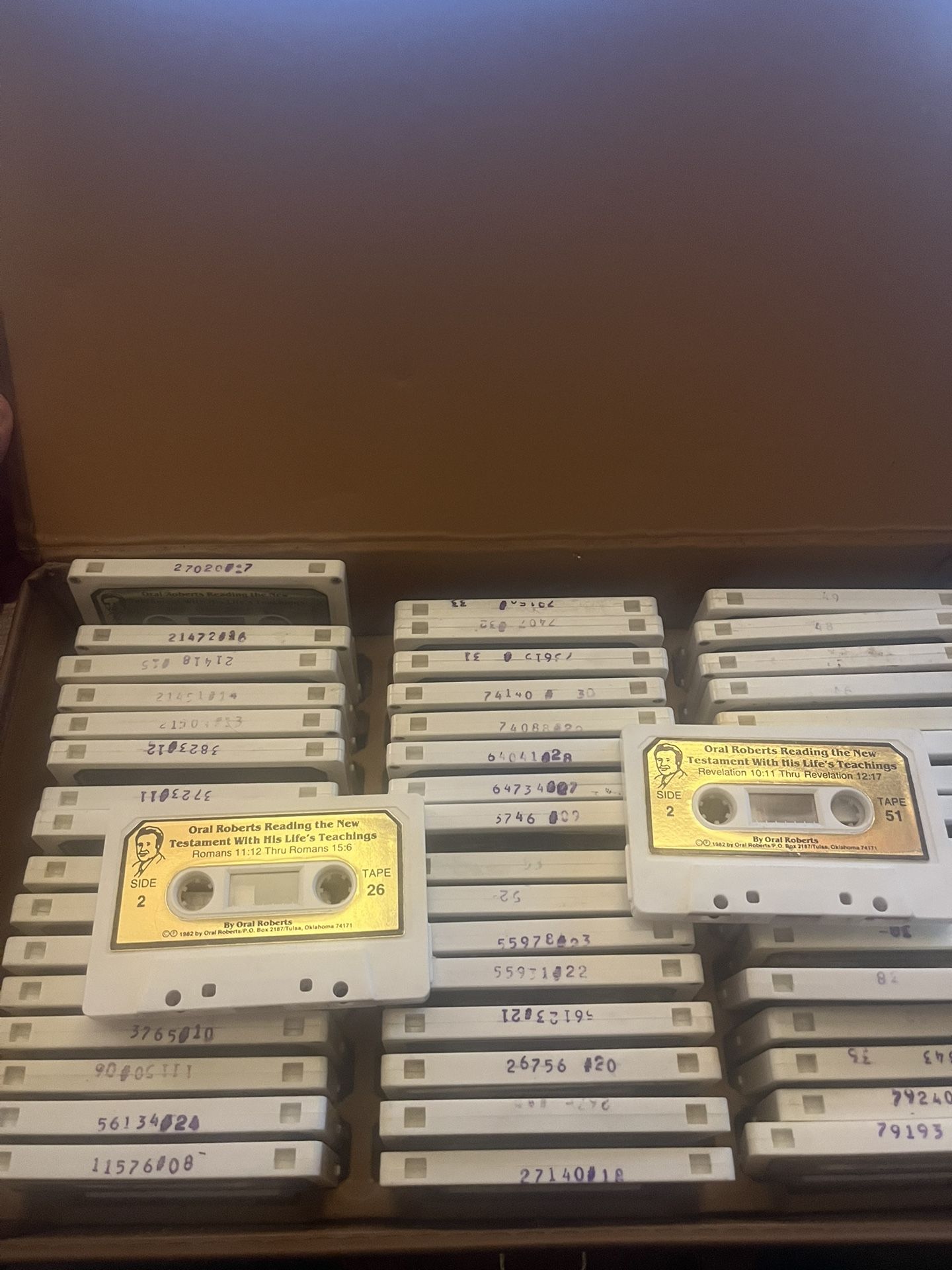 Oral Robert’s Reading The New Testament Volume 1-51 Cassette Tapes Great Cond