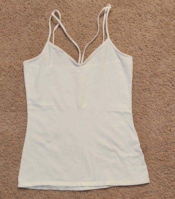 Elegant White Spaghetti Strap Top