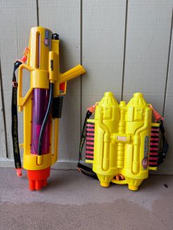 Vintage Super Soaker CPS 3200 Water Blaster w/ Backpack Tank – Incomplete Untested