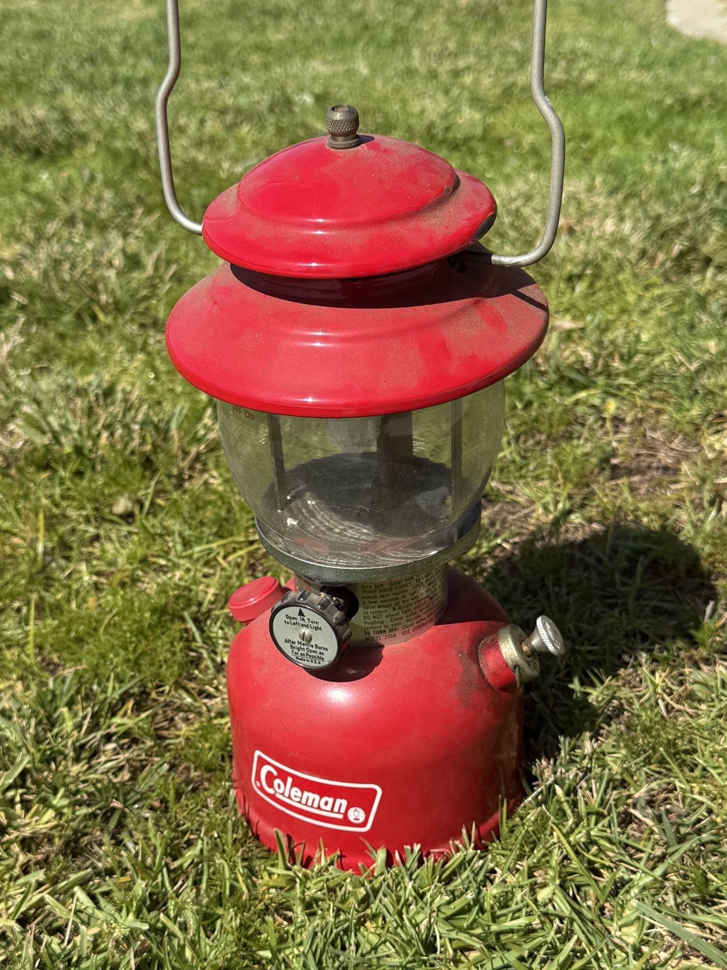 Coleman Vintage Lantern Red