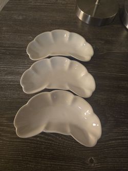 Antique Theodore Haviland Limoges Crescent Bone Dishes - Set of 3