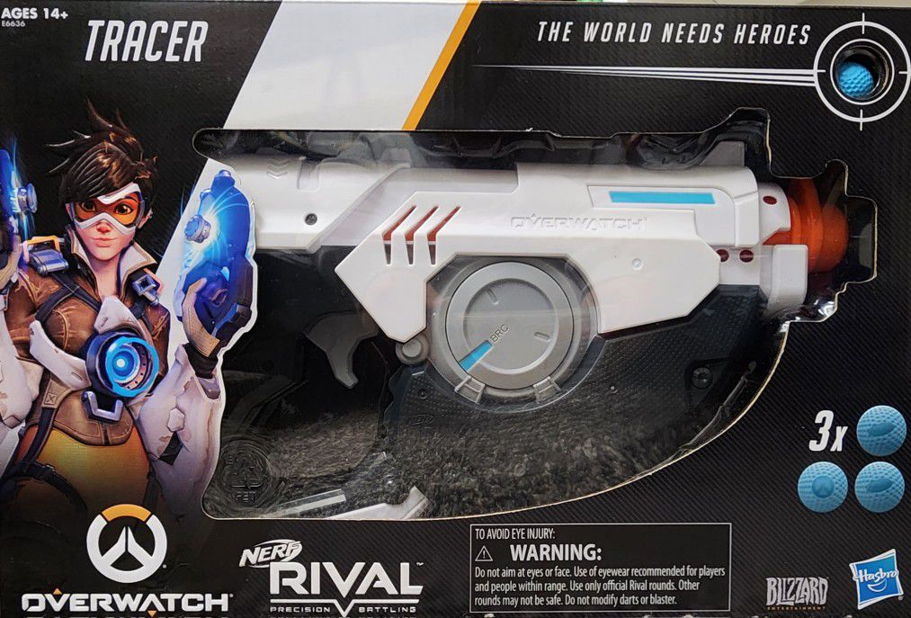 Nerf Rival Blizzard Overwatch Tracer NEW Sealed Precision Battling Age 14+