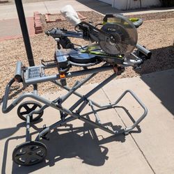 Ridgid Miter Saw Stand w/ 10 in Ryobi Saw