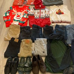 Lot Of Boys Clothes Sizes 12-14