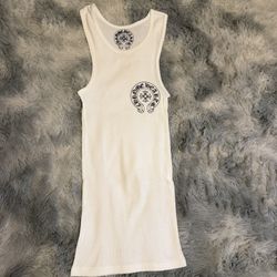 White Chrome Hearts Tank Top Size Medium Unisex