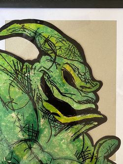 Oogie boogie Glass Painting
