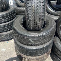 265/70/17 Goodyear Set Of 4 Tires 95% life Installed And Balanced Set De 4 Llantas Como Nuevas Instaladas Y Balanceadas