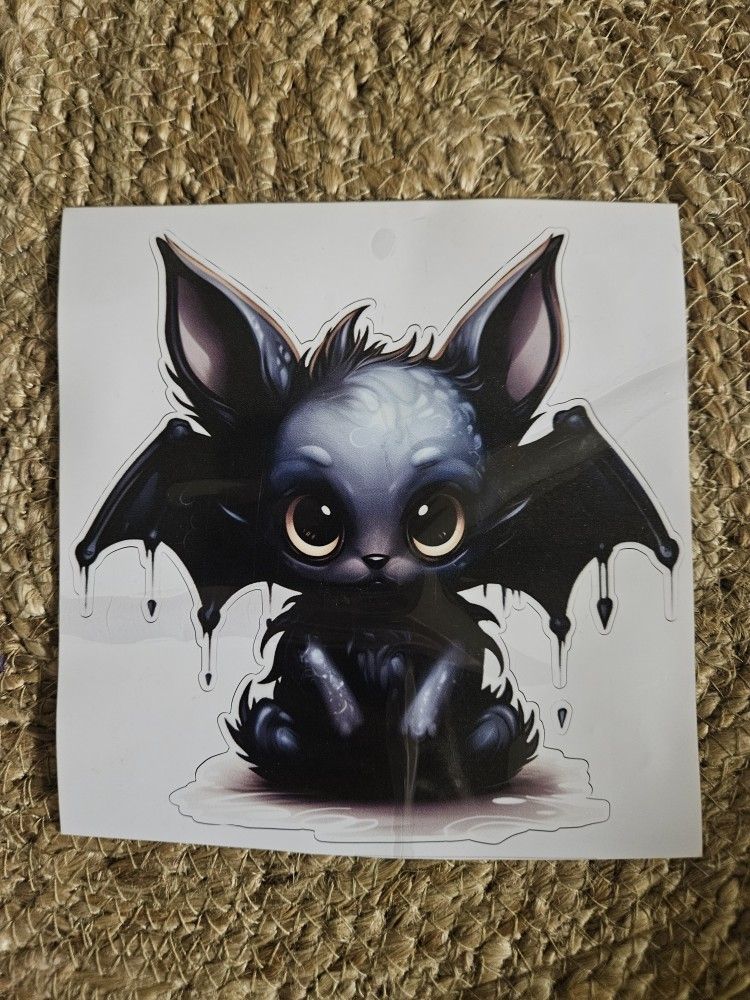Bat Cat Vinyl Car Decal Sticker