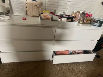 Shiny white dresser