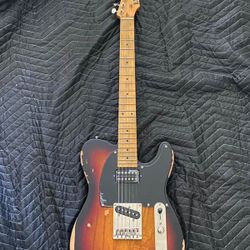 ESP LTD TE (245) Distressed 3-Tone Sunburst