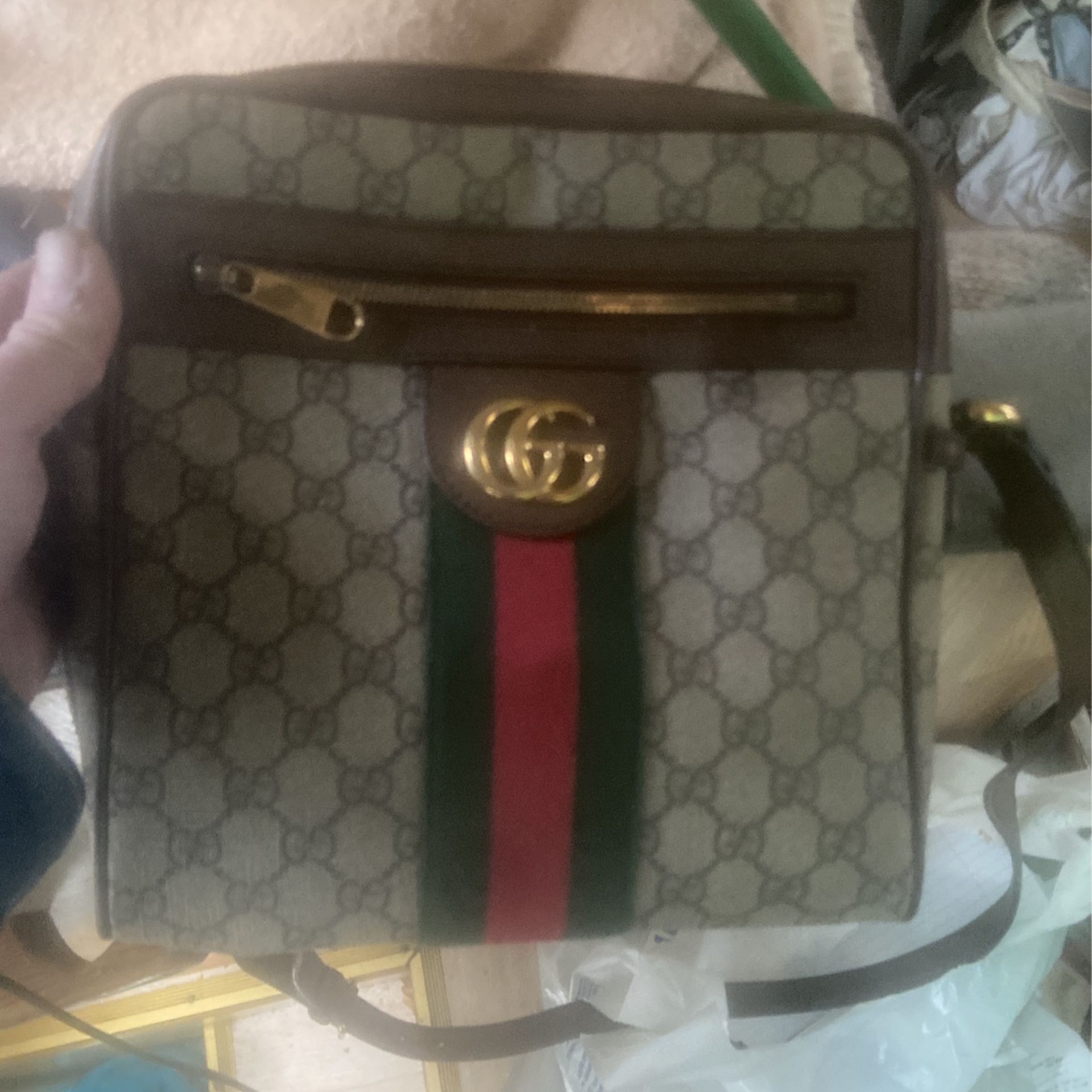 GUCCI OPHIDIA GG SMALL MESSENGER BAG
