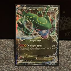 Rayquaza EX Pokémon Card - Damaged