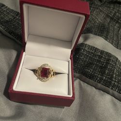 Ruby Ring (box Included)