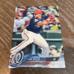 2018 Topps Chrome Juan Soto Rookie Card