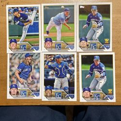 2023 TOPPS KC ROYALS 22 CARD LOT 