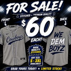 Cowboys WE DEM BOYZ custom jerseys