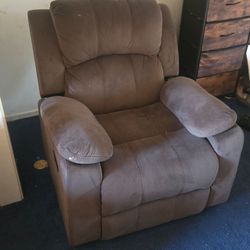 Brown Microfiber Recliner Chair