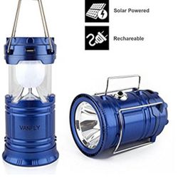 Hurricane, Camping lantern solar rechargeable, 3 colors
