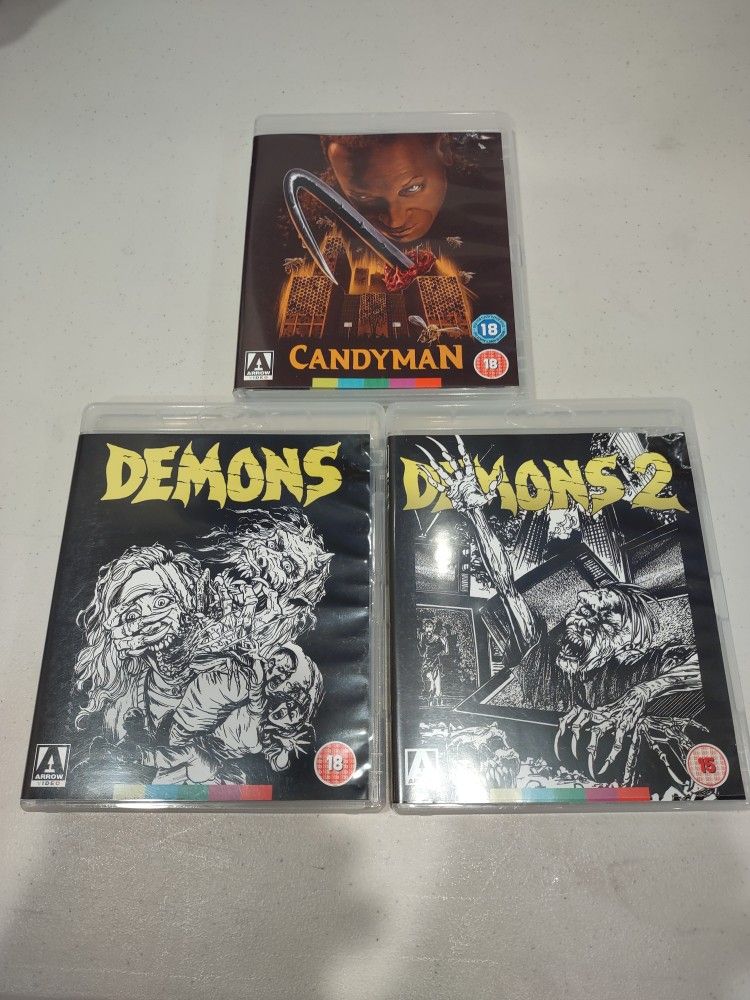 Demons 1 & 2 And Candyman DVD Blu-ray 