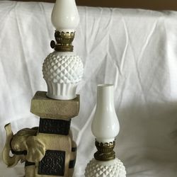 Peacock Vintage Miniature  Lamps 