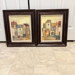 2 beautiful 20 by 17 inch wall art. (MUST SELL TODAY)