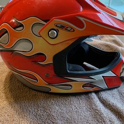 Dirt, bike helmet, size small
