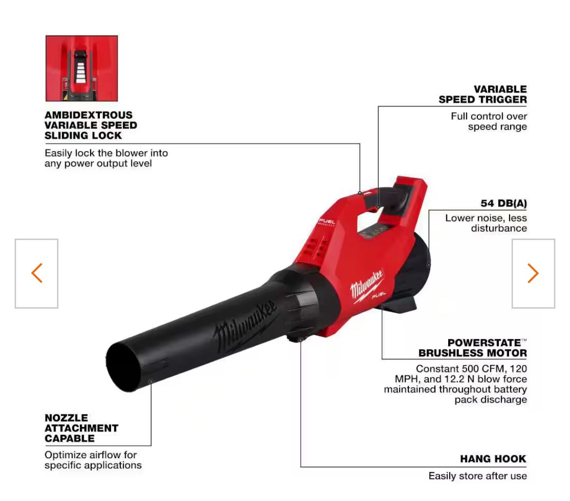 M18 FUEL 120 MPH 500 CFM 18V Lithium-Ion Brushless Cordless Handheld Blower (Tool-Only)