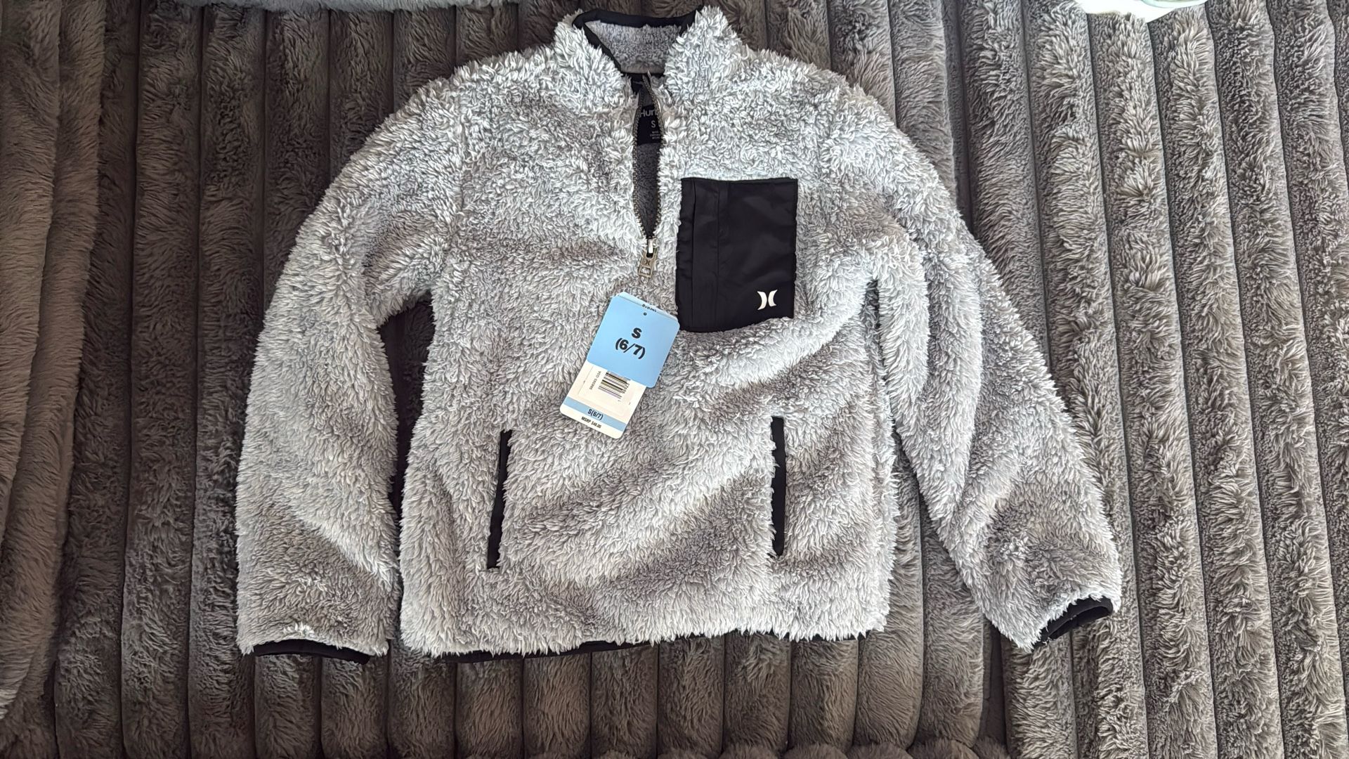 Hurley Sherpa Quarter Zip Jacket