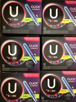 U by kotex click compact tampons 18ct.