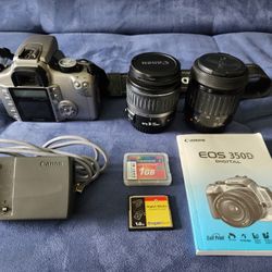 Canon EOS 350D Camera (18-55mm + 35-80mm)