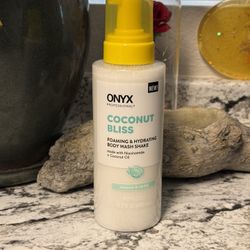 ONYX Foaming & Hydrating Body Wash Shake, Coconut Bliss, 16.2 fl oz