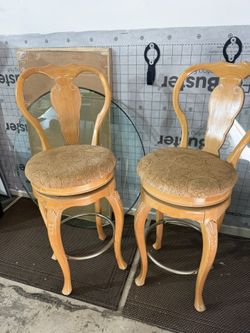 2 Hair Chair Stools