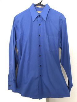 Van Heusen Fitted blue stripped Dress shirt