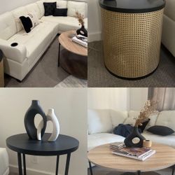 Sofa, Side Tables And Coffee Table