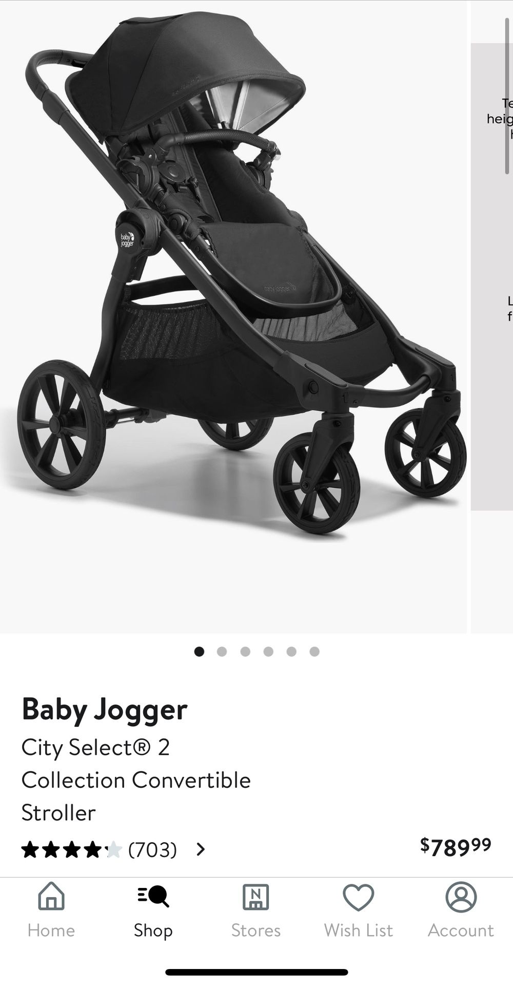City Select Baby Jogger Stroller 