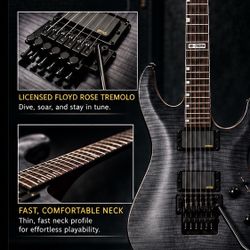 PRICE DROP ESP/LTD MH-350FM – EMG Pickups / Floyd Rose / Like New Condition 