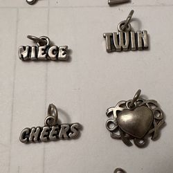 7 Sterling Silver Charms